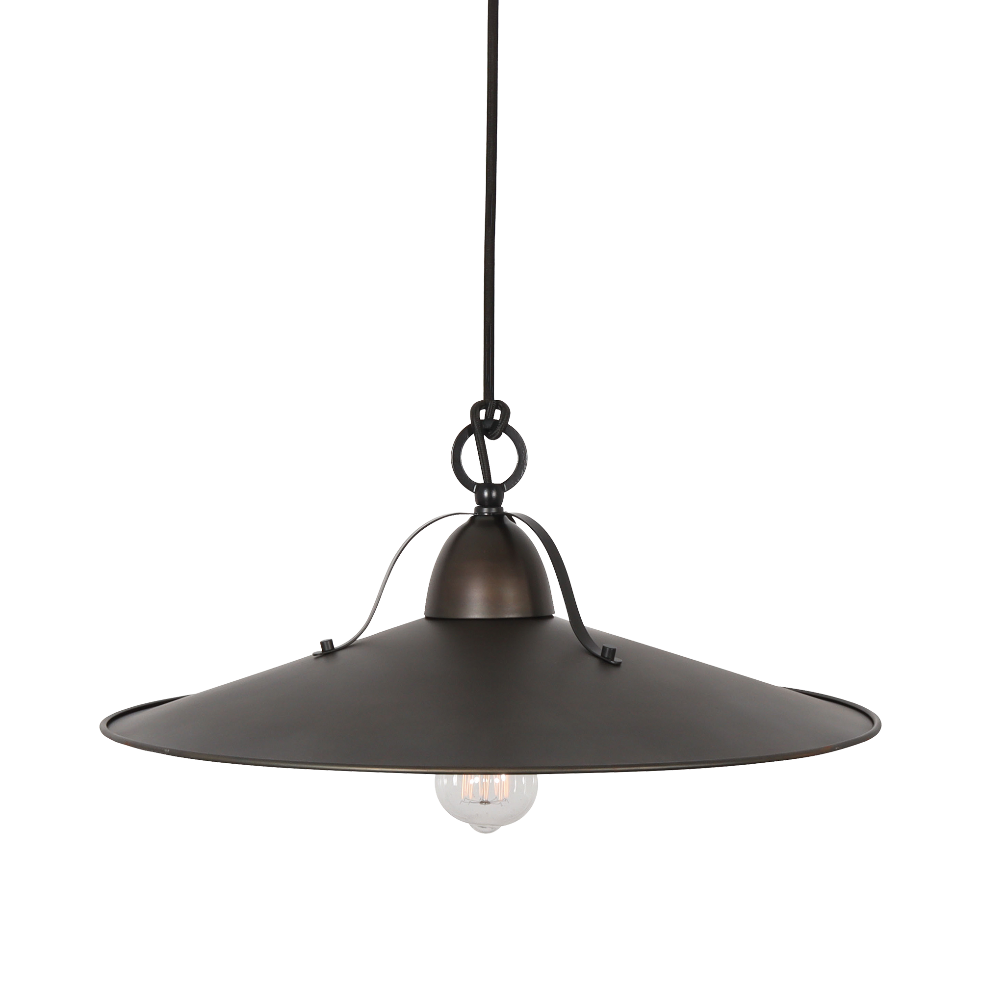 Benson Large Pendant Light Weathered Iron - MDABEN1LWI