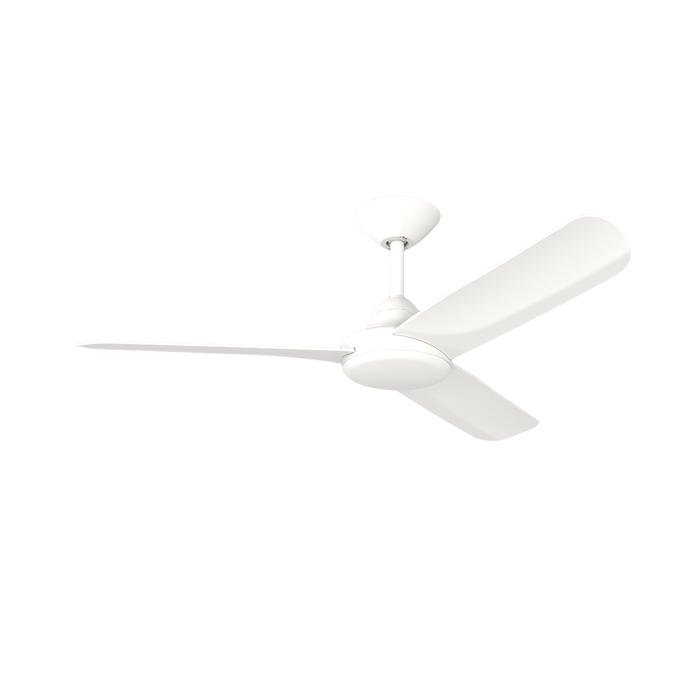 X-Over DC Ceiling Fan 48" 3 Blades Matt White With Wall Controll - XO300