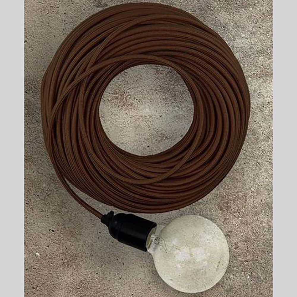 Electrical Cord Brown Fabric - ZAF30225BR