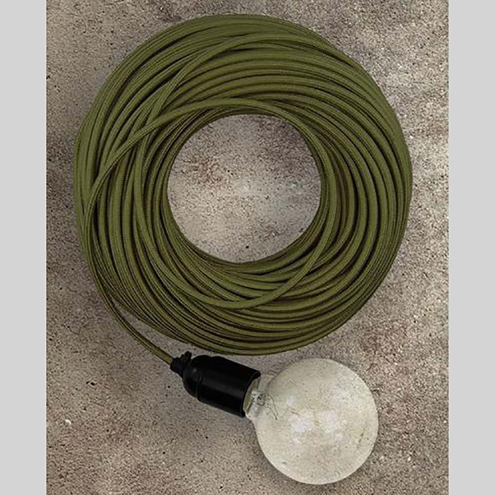 Electrical Cord Green Fabric - ZAF30225GN
