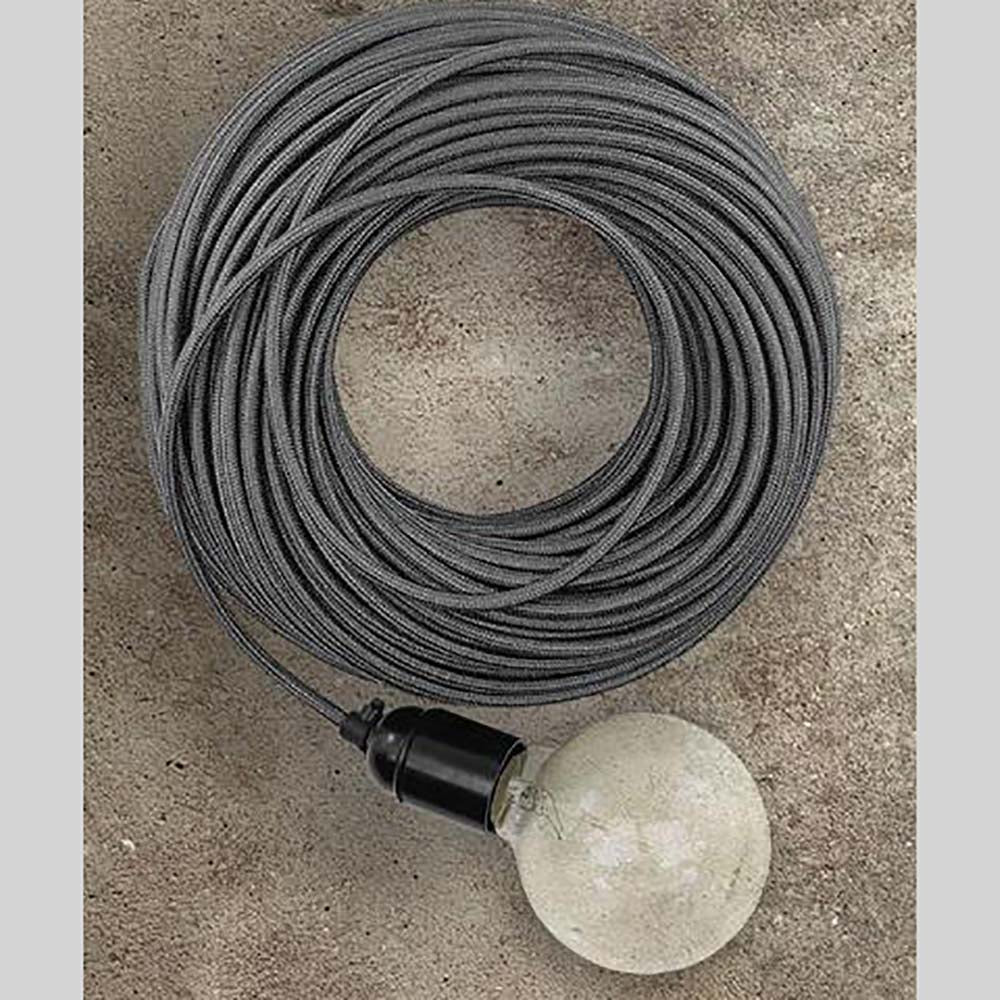 Electrical Cord Grey Fabric - ZAF30225GY