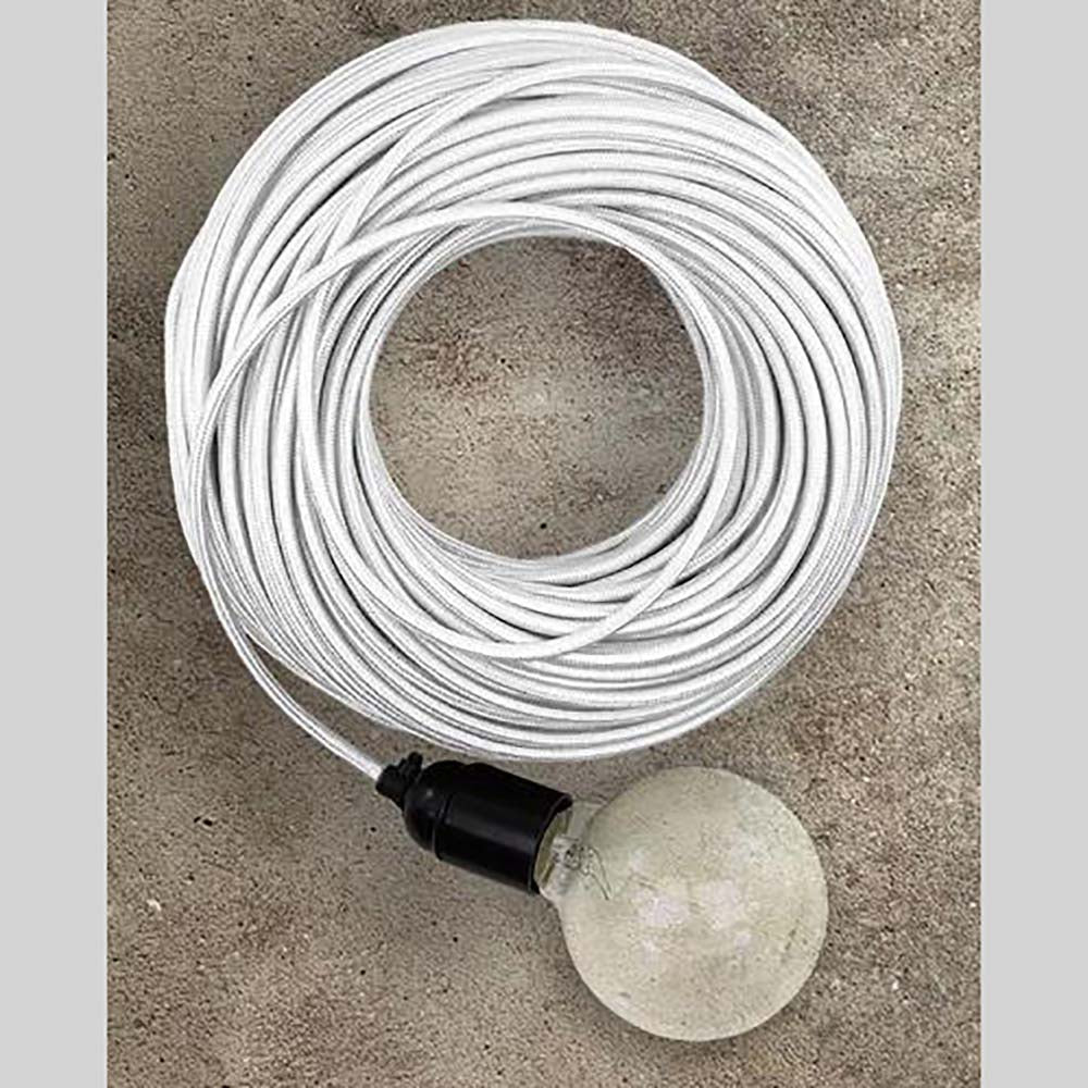 Electrical Cord White Fabric - ZAF30225WH