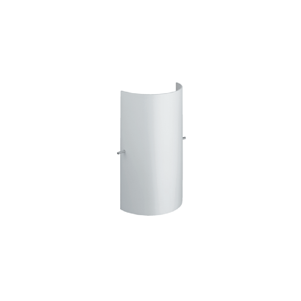 Curved Wall Sconce White Glass - WL2198