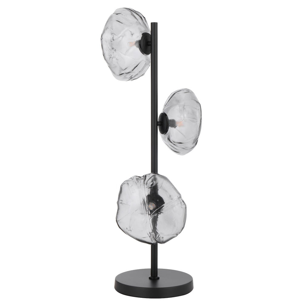 Buy Table Lamps Australia ZECCA 3 Lights Table Lamps Black / Smoke - ZECCA TL3-BKSM