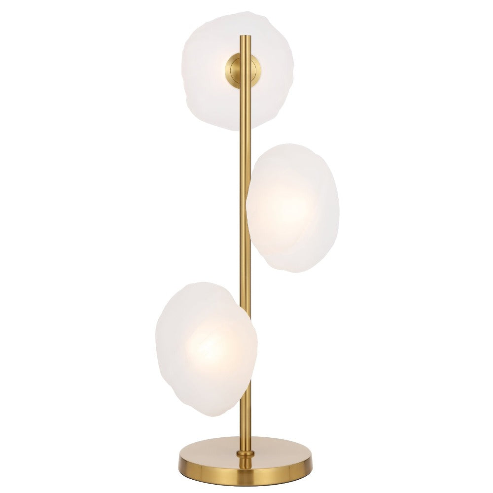 Buy Table Lamps Australia ZECCA 3 LIGHTS TABLE LAMP Antique Gold / Frost - ZECCA TL3-AGFR