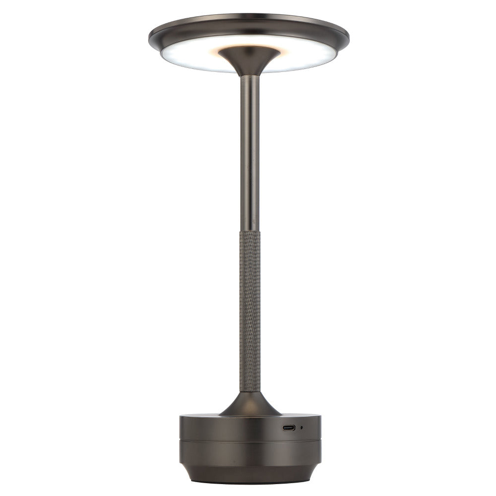 ZICO Rechargeable Table Lamp Gunmetal 3CCT - ZICO TL-GM