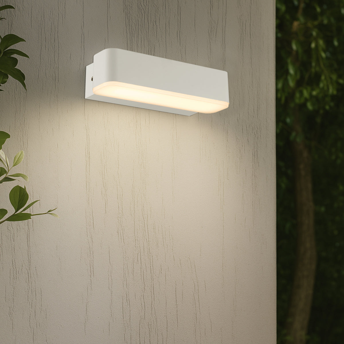 Ziron LED 180mm Wall Light 5W Tri Colour White - ZIRON EX18-WH