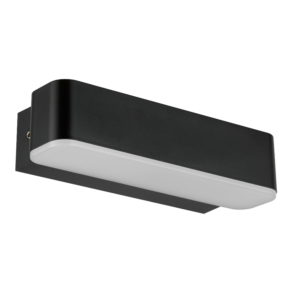 Ziron LED 180mm Wall Light 5W Tri Colour Black - ZIRON EX18-BK