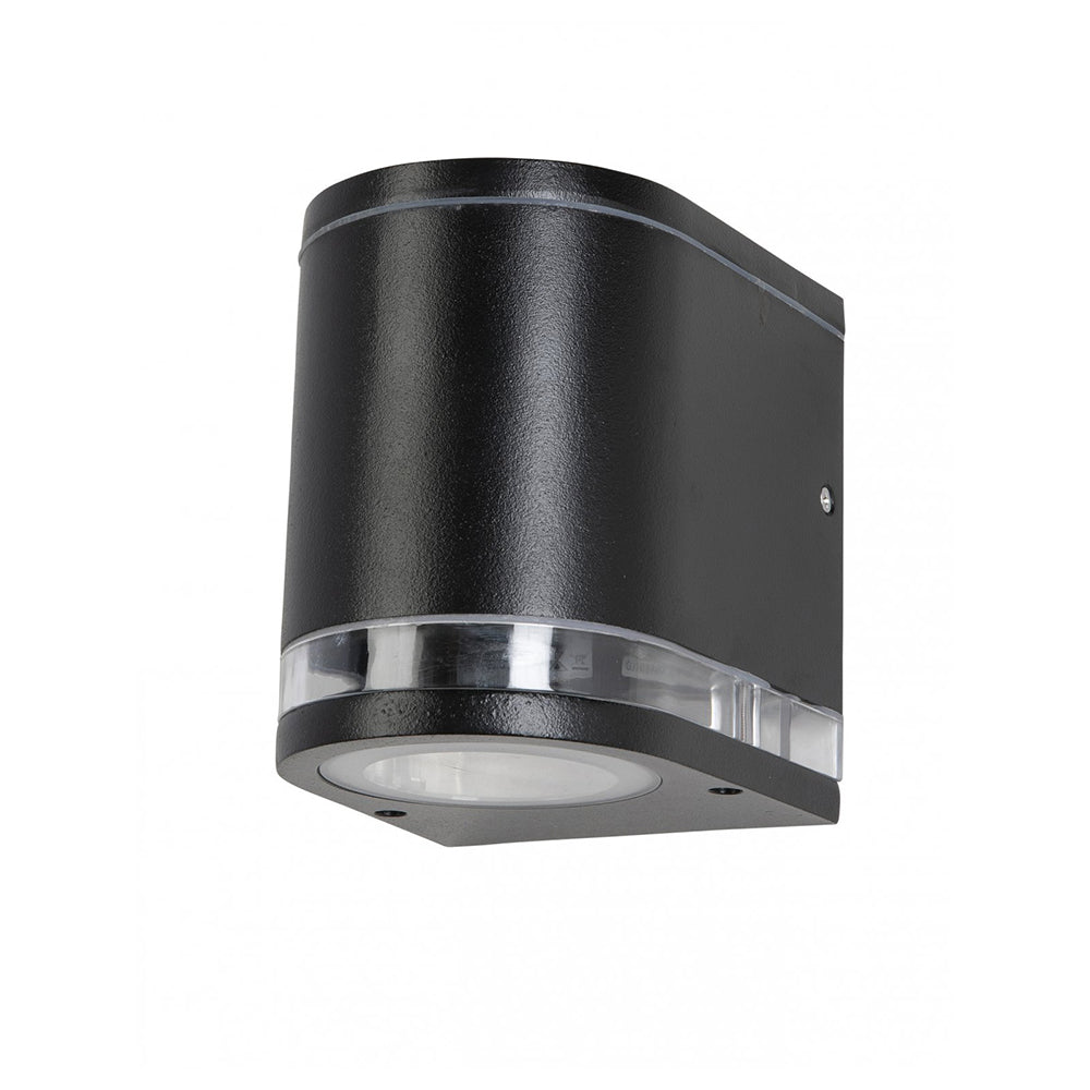 Buy Exterior Wall Lights Australia Fiorentino Lighting - TUNNEL 1 Light Wall Light Black