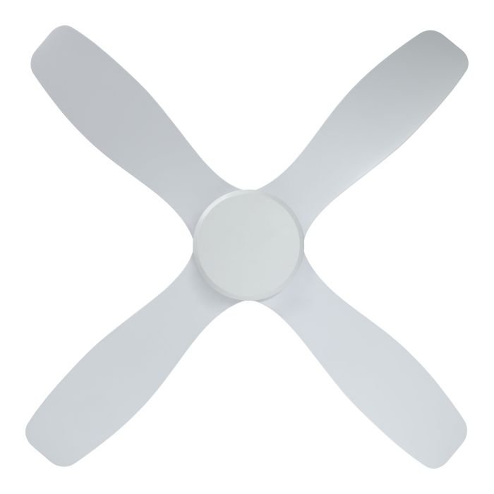Aruba DC Ceiling Fan 48" With Remote Matt White & White - 20663301