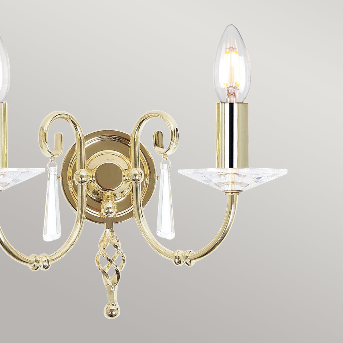 Aegean 2 Light Wall Light Polished Brass - AG2-POL-BRASS