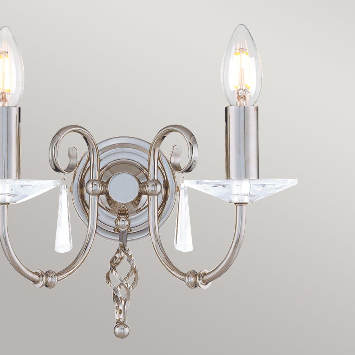 Aegean 2 Light Wall Light Polished Nickel - AG2-POL-NICKEL