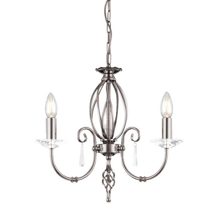 Aegean 3 Light Pendant Polished Nickel - AG3-POL-NICKEL