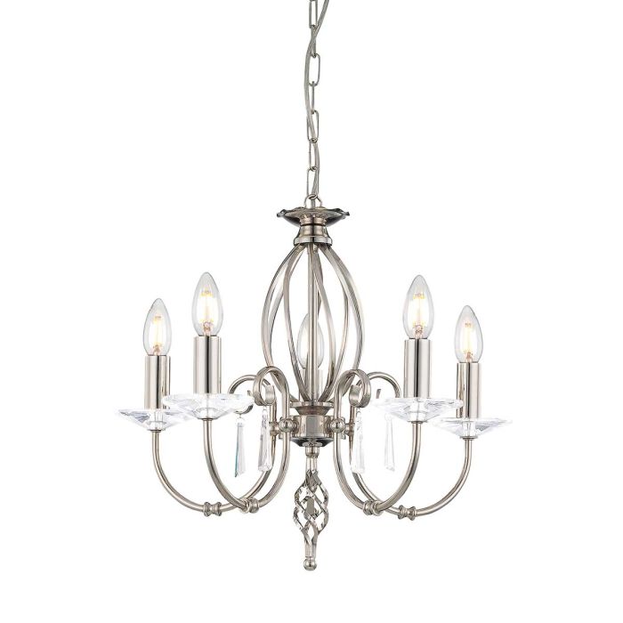 Aegean 5 Light Pendant Polished Nickel - AG5-POL-NICKEL