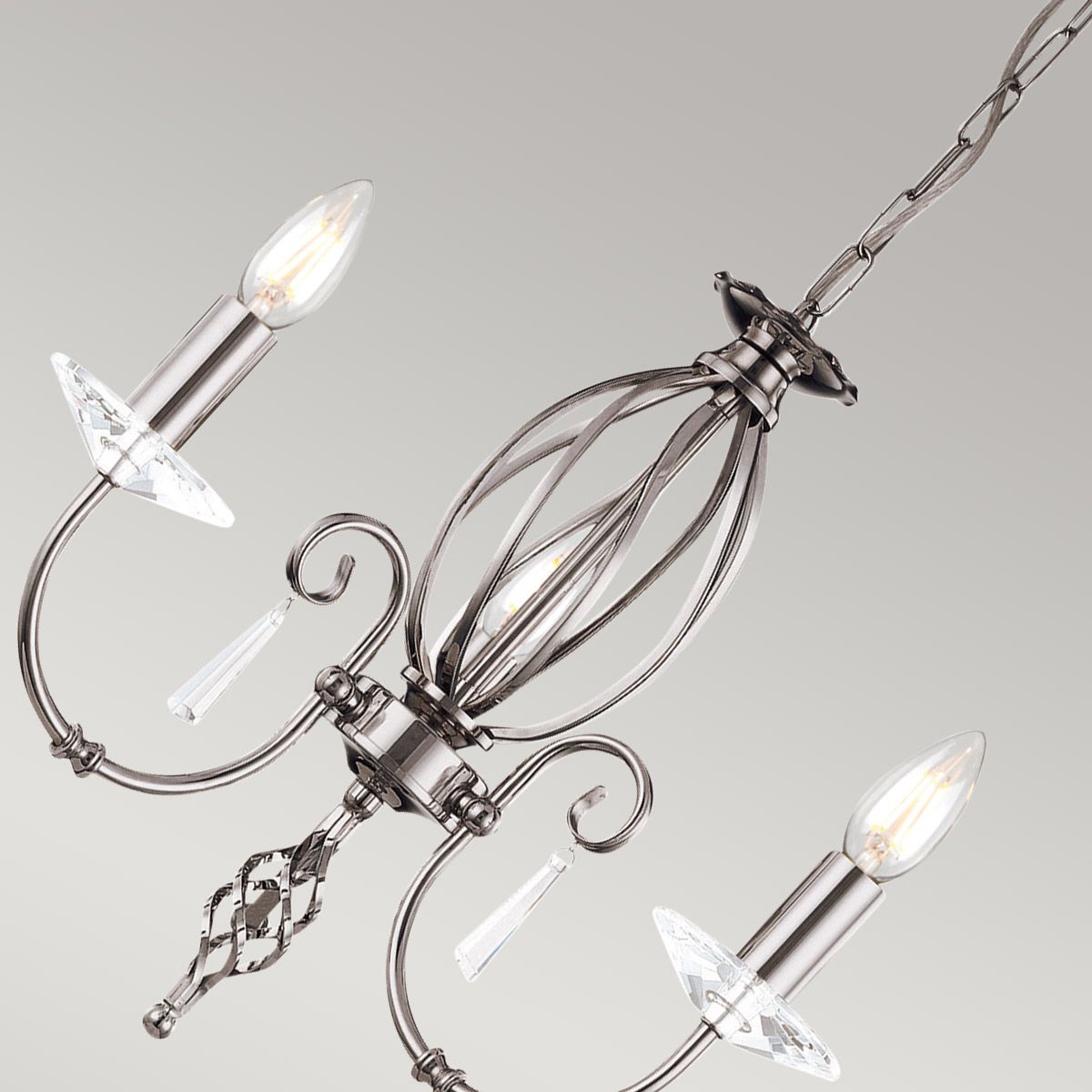 Aegean 5 Light Pendant Polished Nickel - AG5-POL-NICKEL