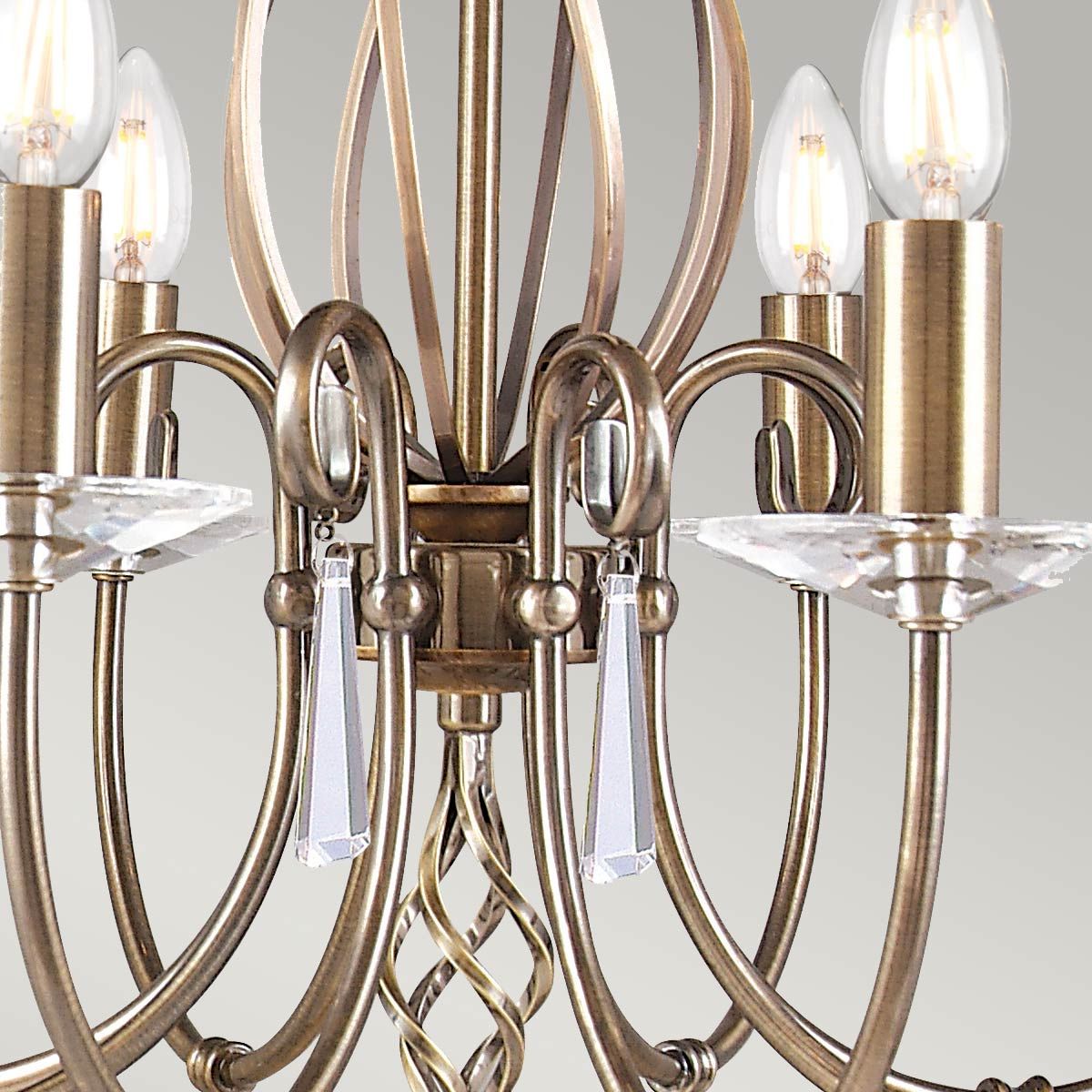 Aegean 8 Light Pendant Aged Brass - AG8-AGED-BRASS