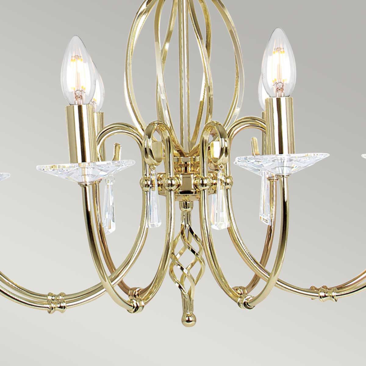 Aegean 8 Light Pendant Polished Brass - AG8-POL-BRASS