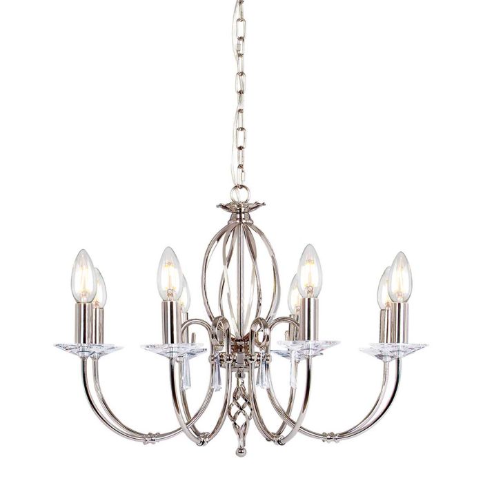 Aegean 8 Light Pendant Polished Nickel - AG8-POL-NICKEL