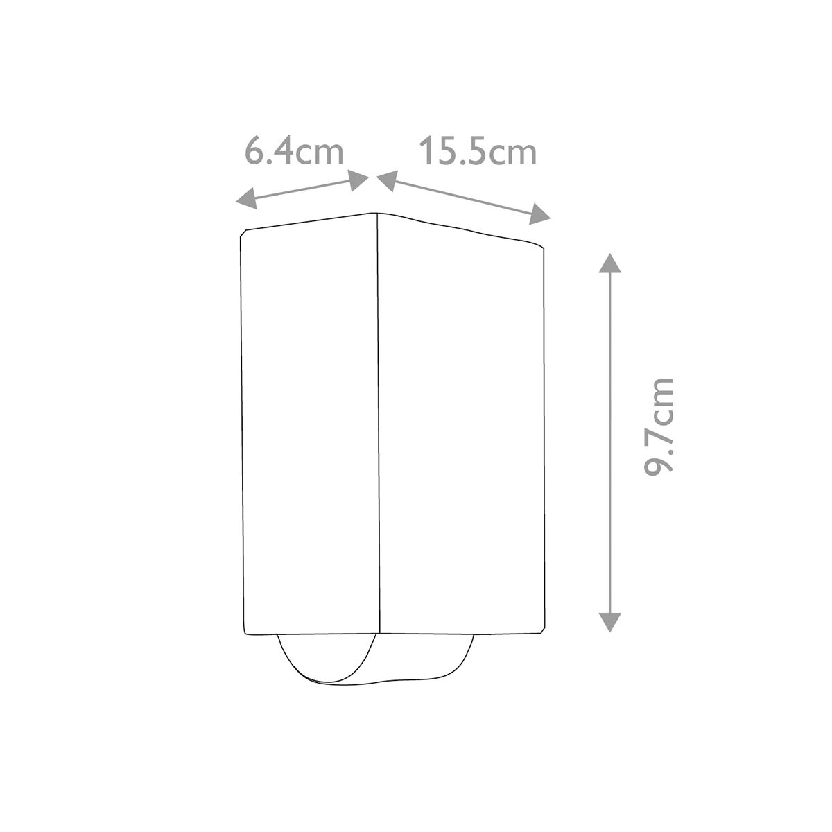 Agner Up & Down LED Wall Light 6W 3000K Graphite - AGNER-2W