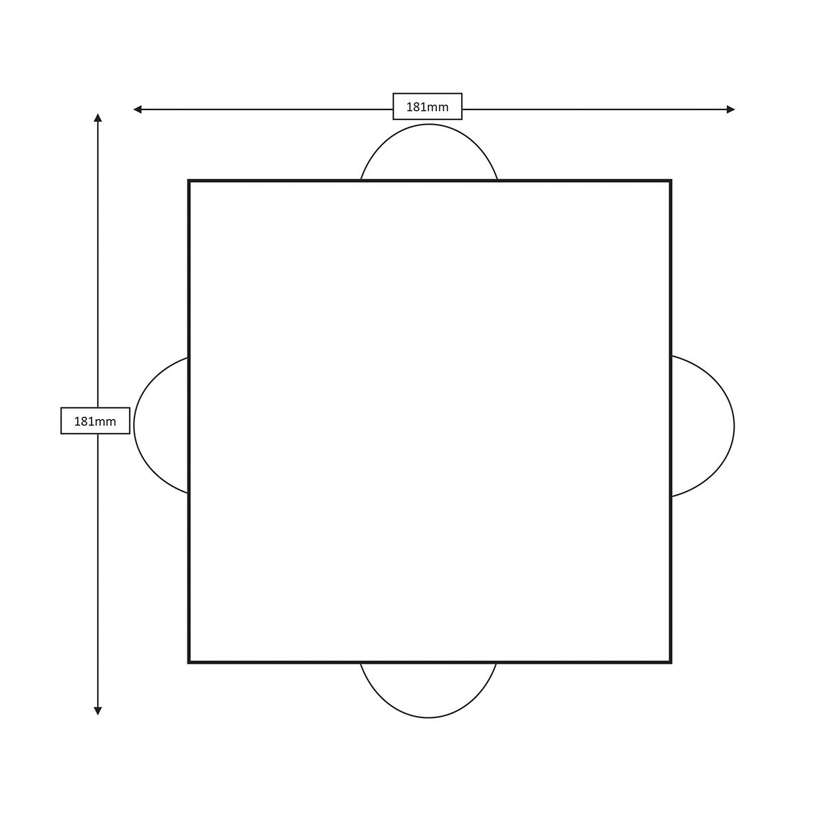 Agner 4 Light LED Wall Light 10W 3000K Graphite - AGNER-4W