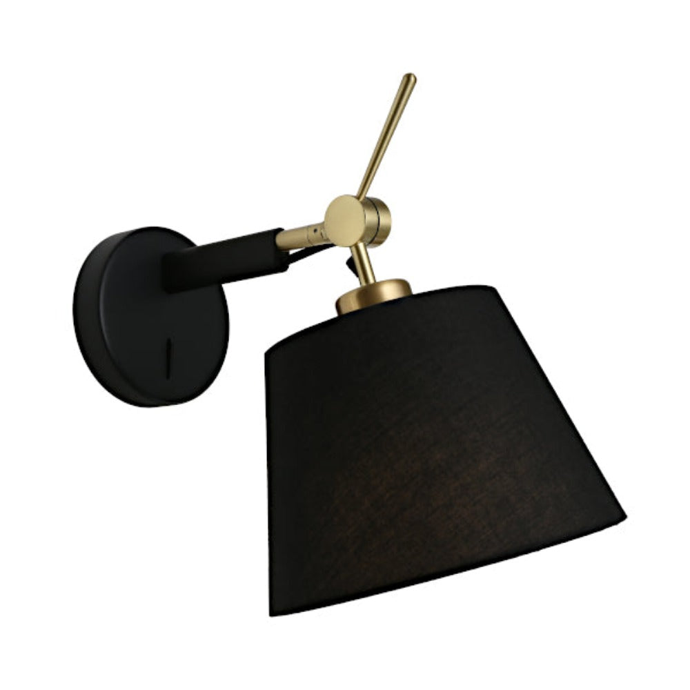 Alsta Small Swing Arm Wall Light Black - ALST1WSML