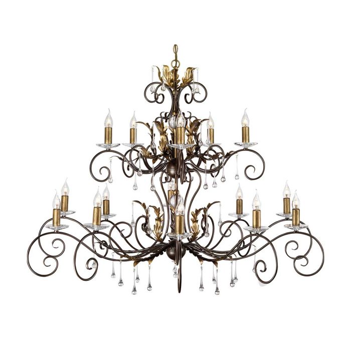 Amarilli 15 Light Pendant Bronze & Gold - AML15-BRONZE