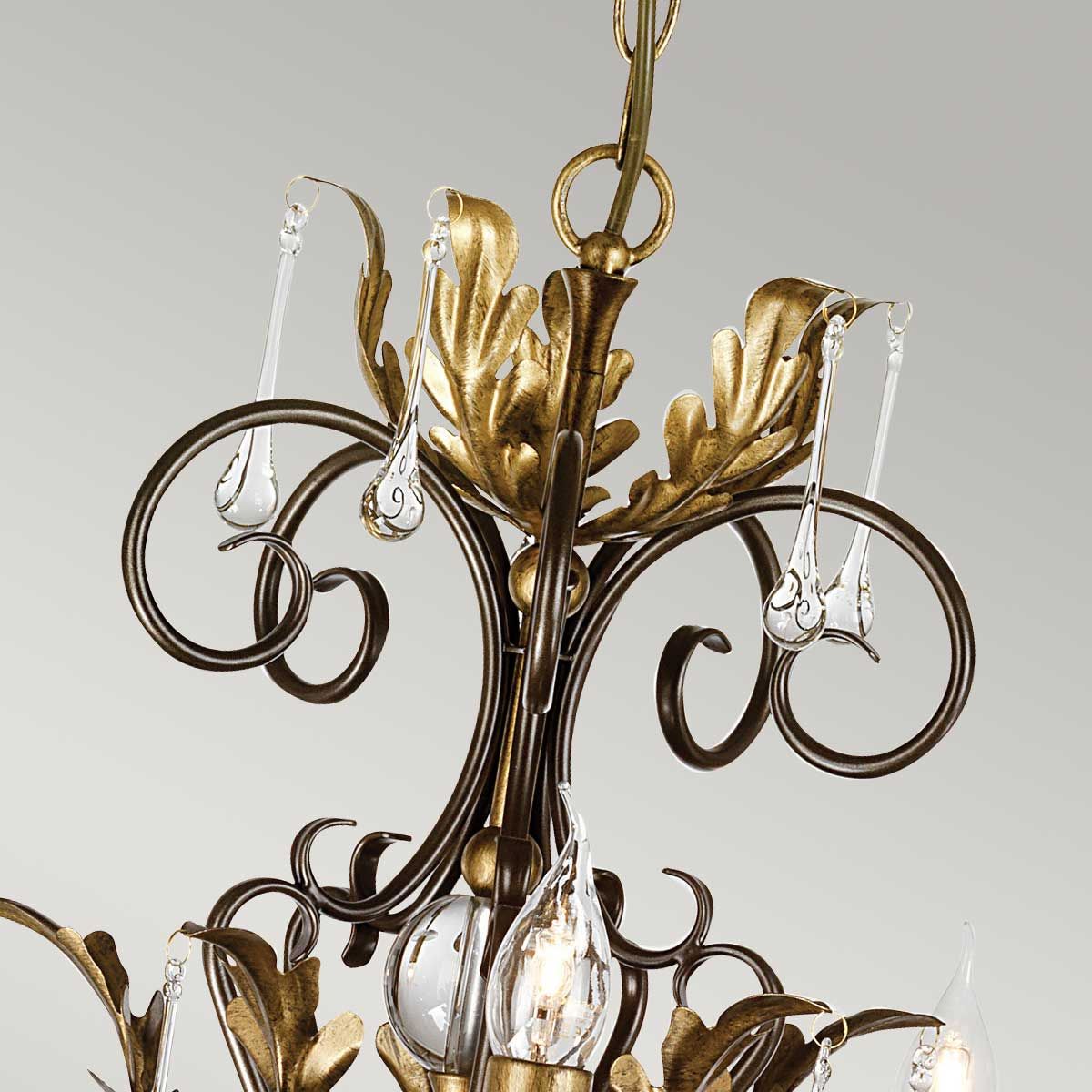 Amarilli 15 Light Pendant Bronze & Gold - AML15-BRONZE