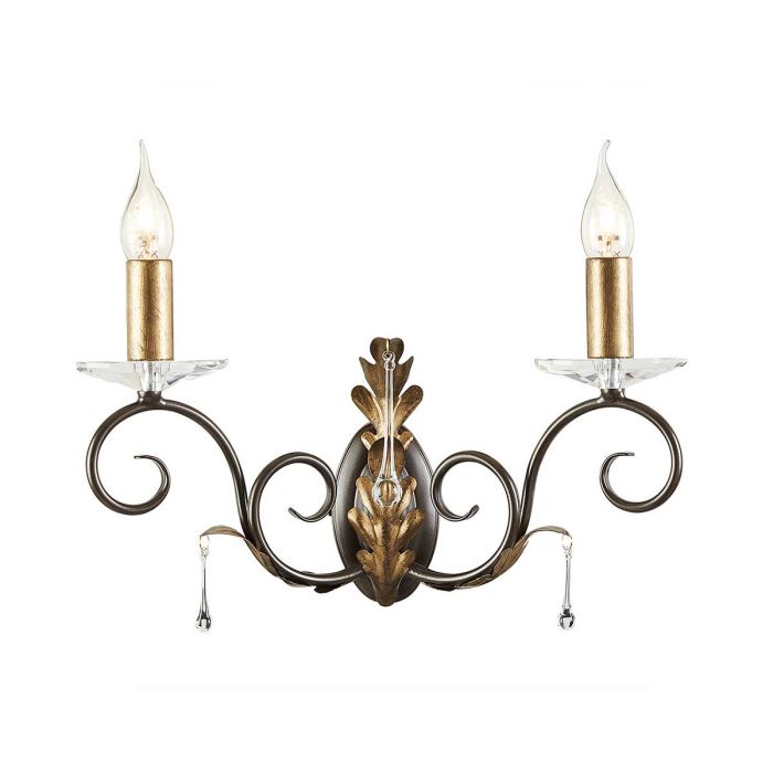 Amarilli 2 Light Wall Light Bronze & Gold - AML2-BRONZE