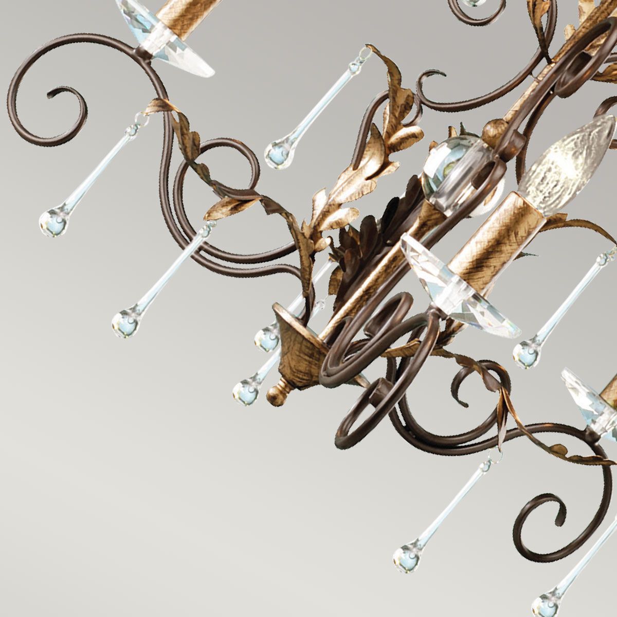 Amarilli 3 Light Pendant Bronze & Gold - AML3-BRONZE