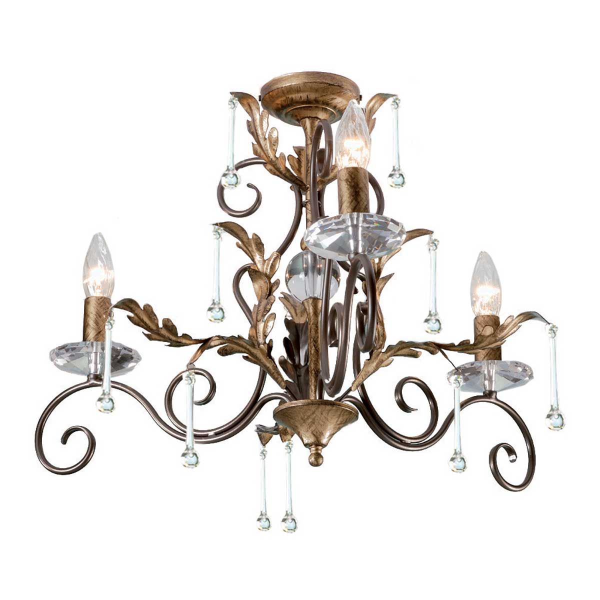 Amarilli 3 Light Pendant Bronze & Gold - AML3-BRONZE