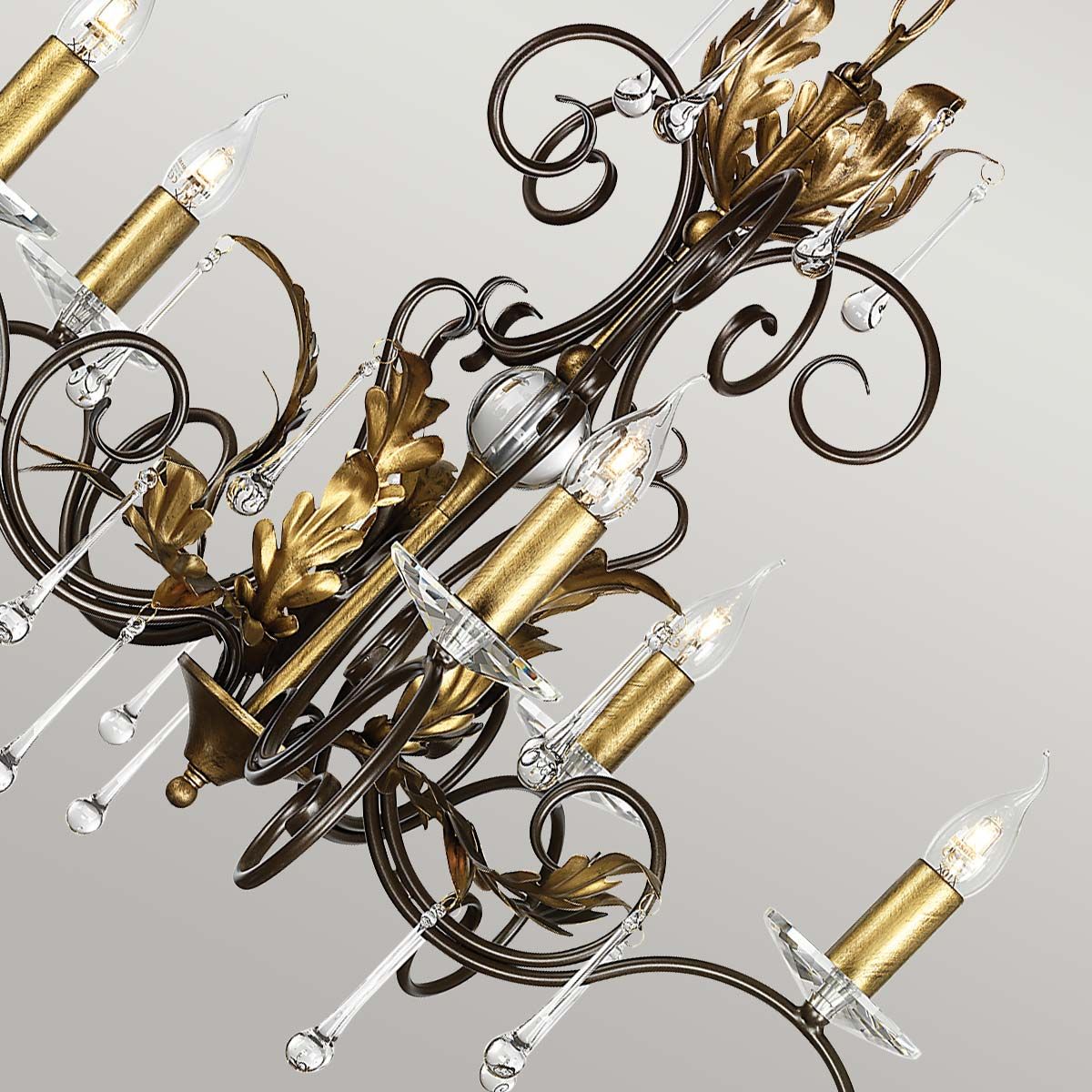 Amarilli 5 Light Pendant Bronze & Gold - AML5-BRONZE