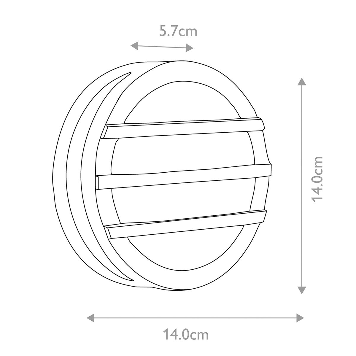 Ano Wall Light Graphite - ANO-2W