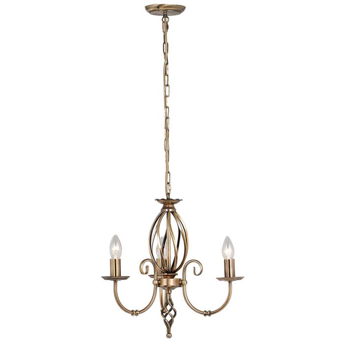 Aries 3 Light Pendant Aged Brass - ART3-AGD-BRASS