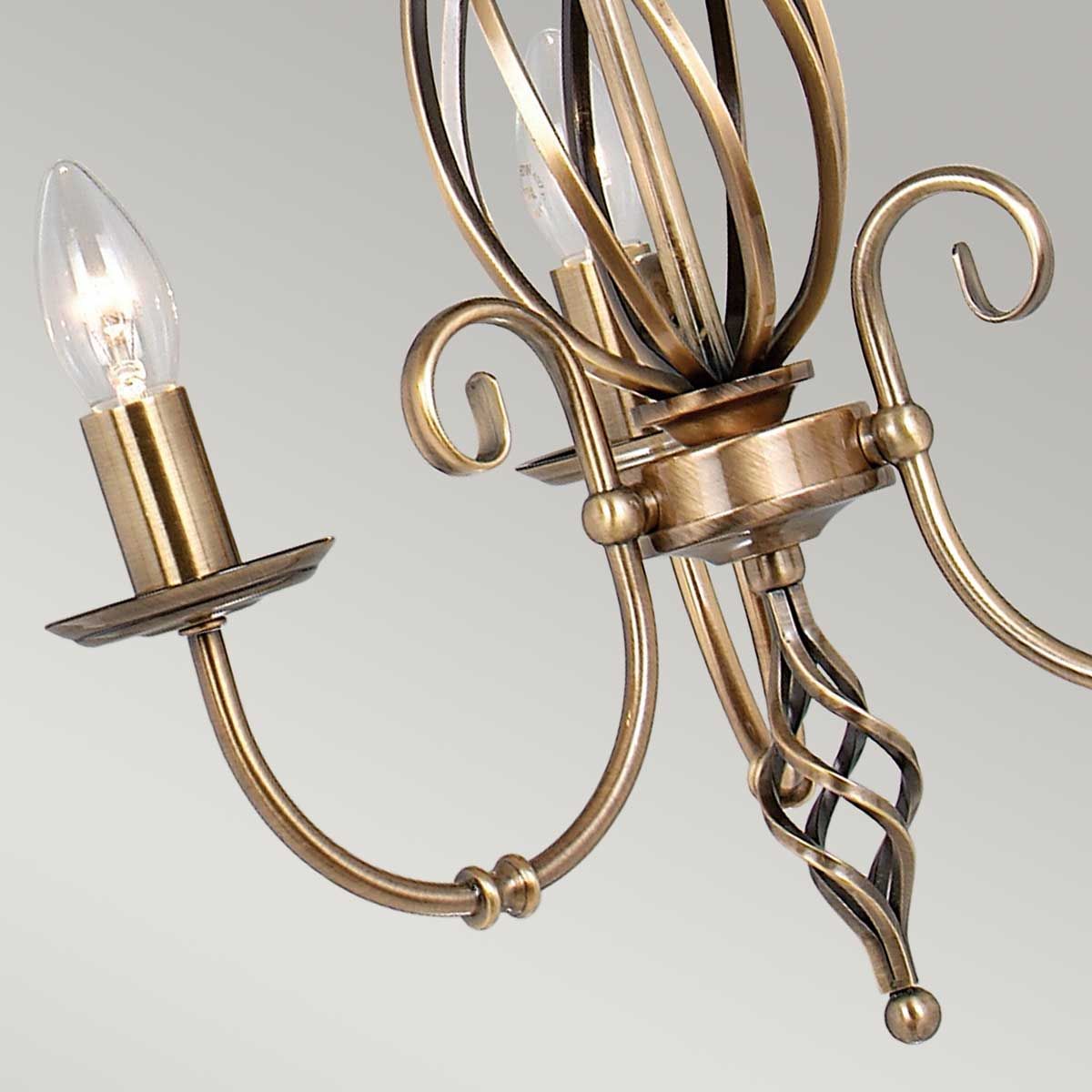 Aries 3 Light Pendant Aged Brass - ART3-AGD-BRASS