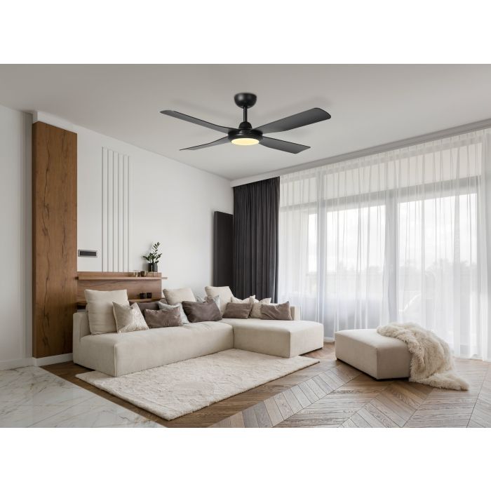 Aloha Ceiling Fan Tri Color LED Light Kit Only Matt Black & Milky - 20663502