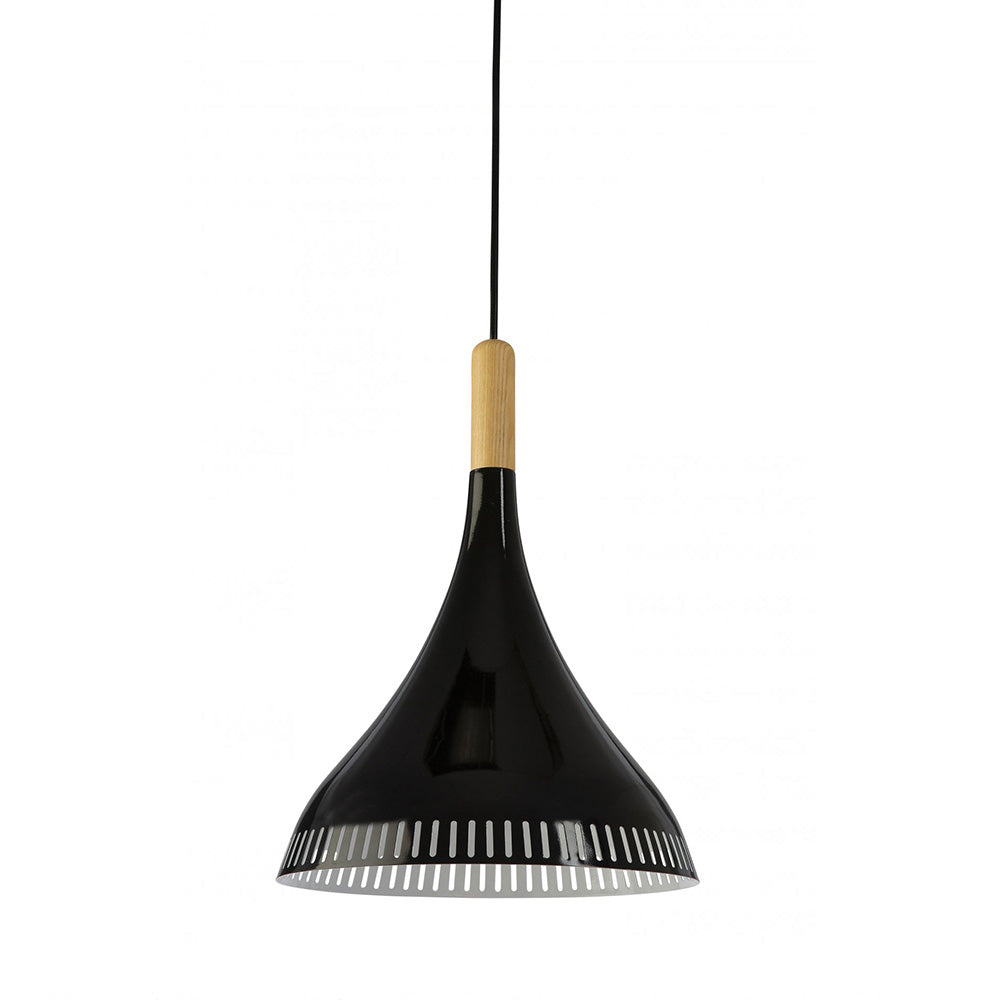 Fiorentino Lighting - Vetrano 1 Light Pendant Black