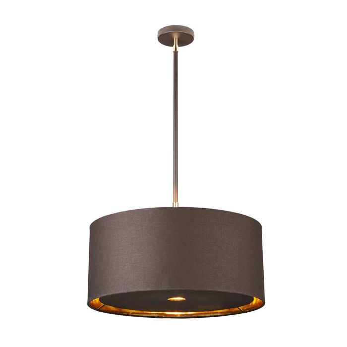 Balance Pendant Light Brown & Polished Brass - BALANCE-P-BRPB