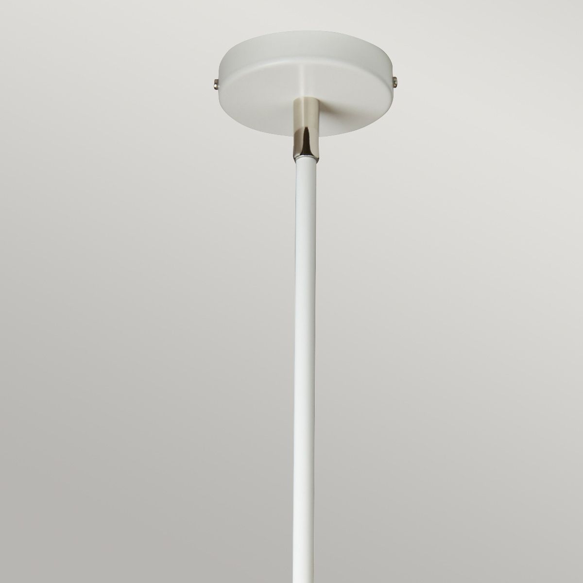 Balance Pendant Light White & Polished Nickel - BALANCE-P-WPN