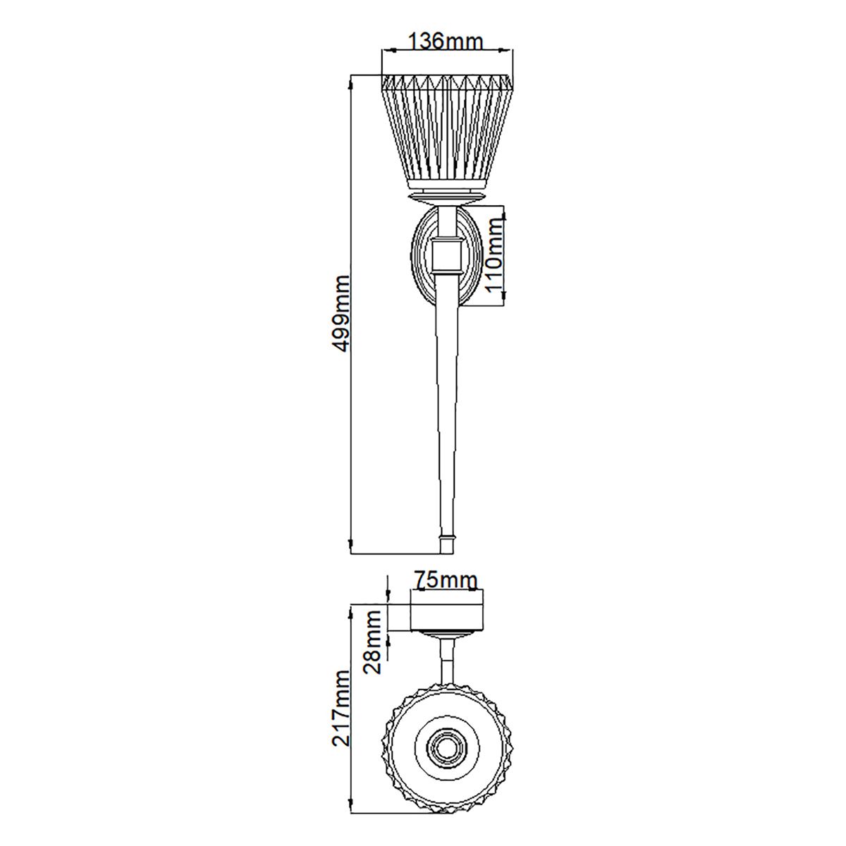 Agatha LED Vanity 2 Light Brushed Nickel - BATH-AGATHA-BN