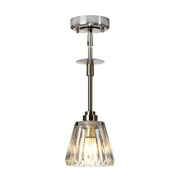 Agatha LED Pendant Light Brushed Nickel - BATH-AGATHA1P-BN