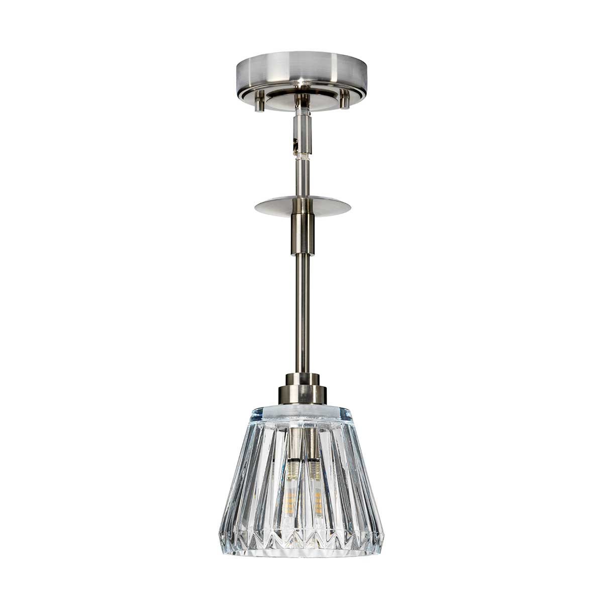 Agatha LED Pendant Light Brushed Nickel - BATH-AGATHA1P-BN