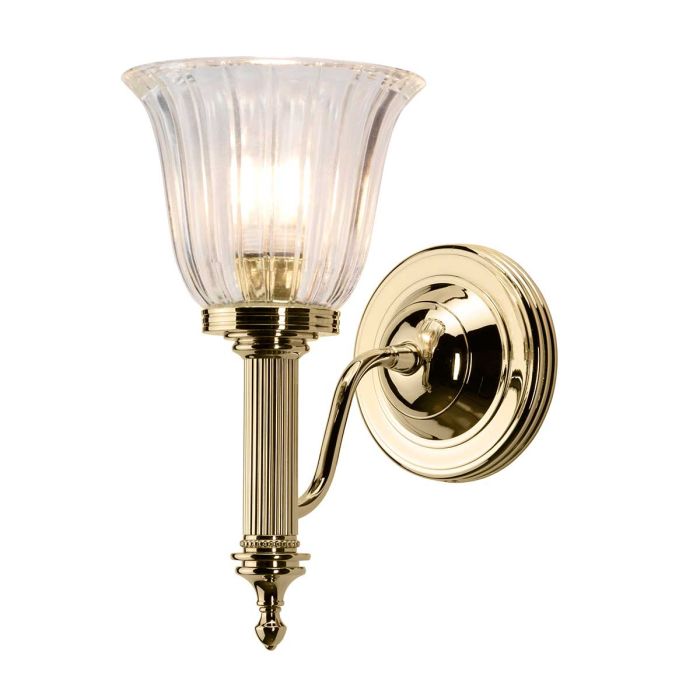 Carroll Vanity Light Polished Brass - BATH-CARROLL1-PB