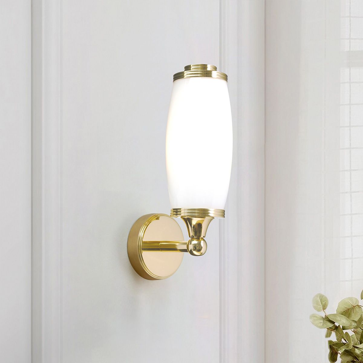 Eliot 280mm Vanity Light Polished Brass - BATH-ELIOT1-PB