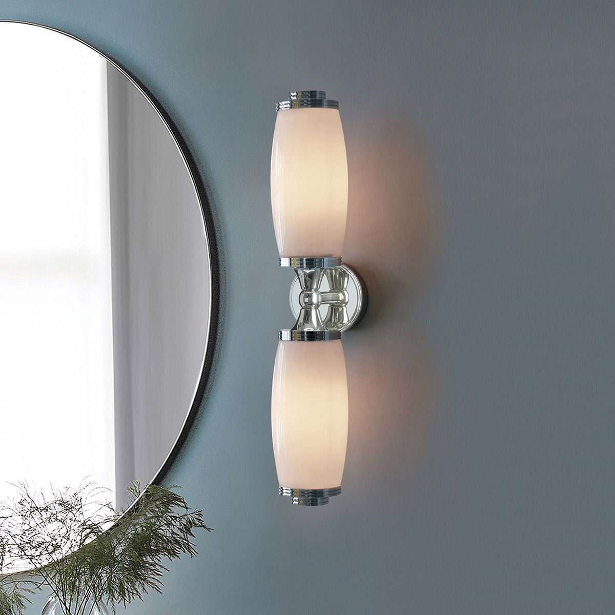 Eliot Double Vanity Light Polished Chrome - BATH-ELIOT2-PC