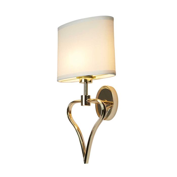 Falmouth LED Vanity 2 Light French Gold & White - BATH-FALMOUTH-FG