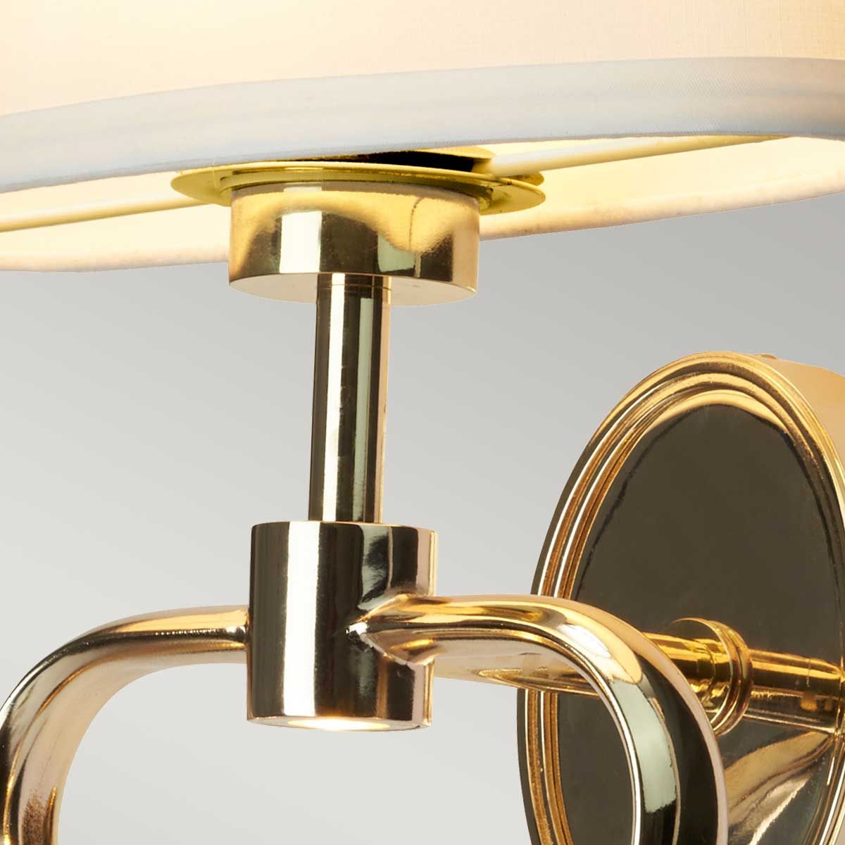 Falmouth LED Vanity 2 Light French Gold & White - BATH-FALMOUTH-FG