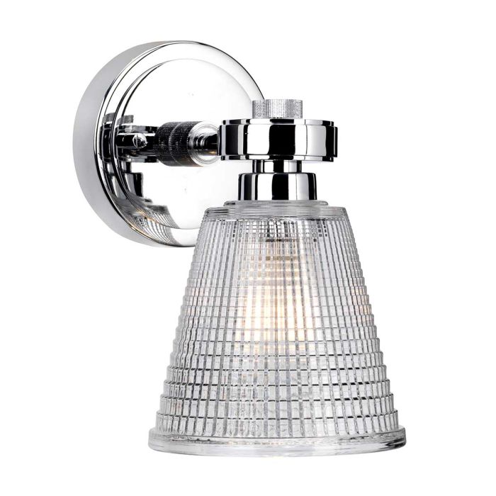 Gunnislake Vanity Light Polished Chrome - BATH-GUNNIS1-PC