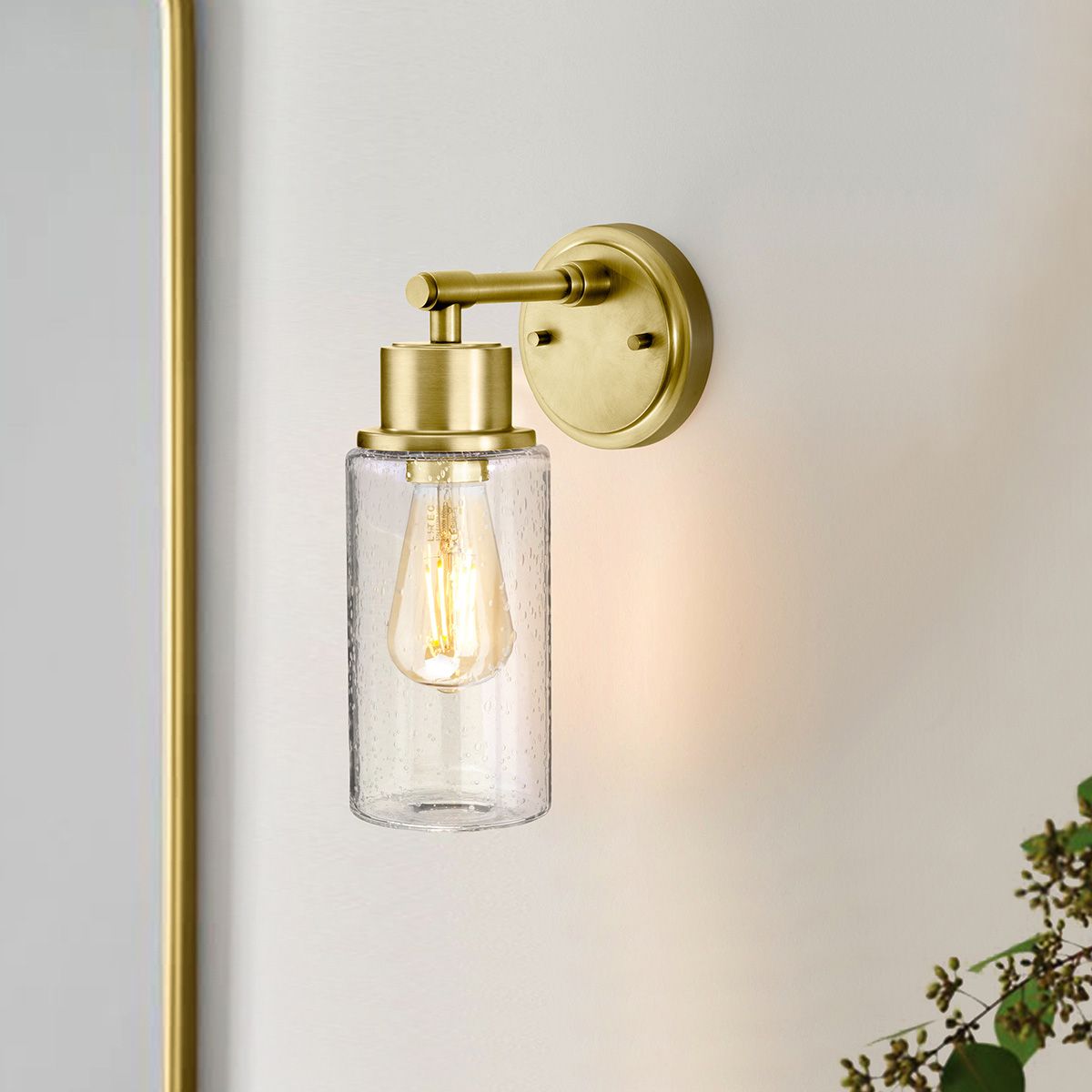 Morvah Vanity Light Brushed Brass - BATH-MORVAH1-BB