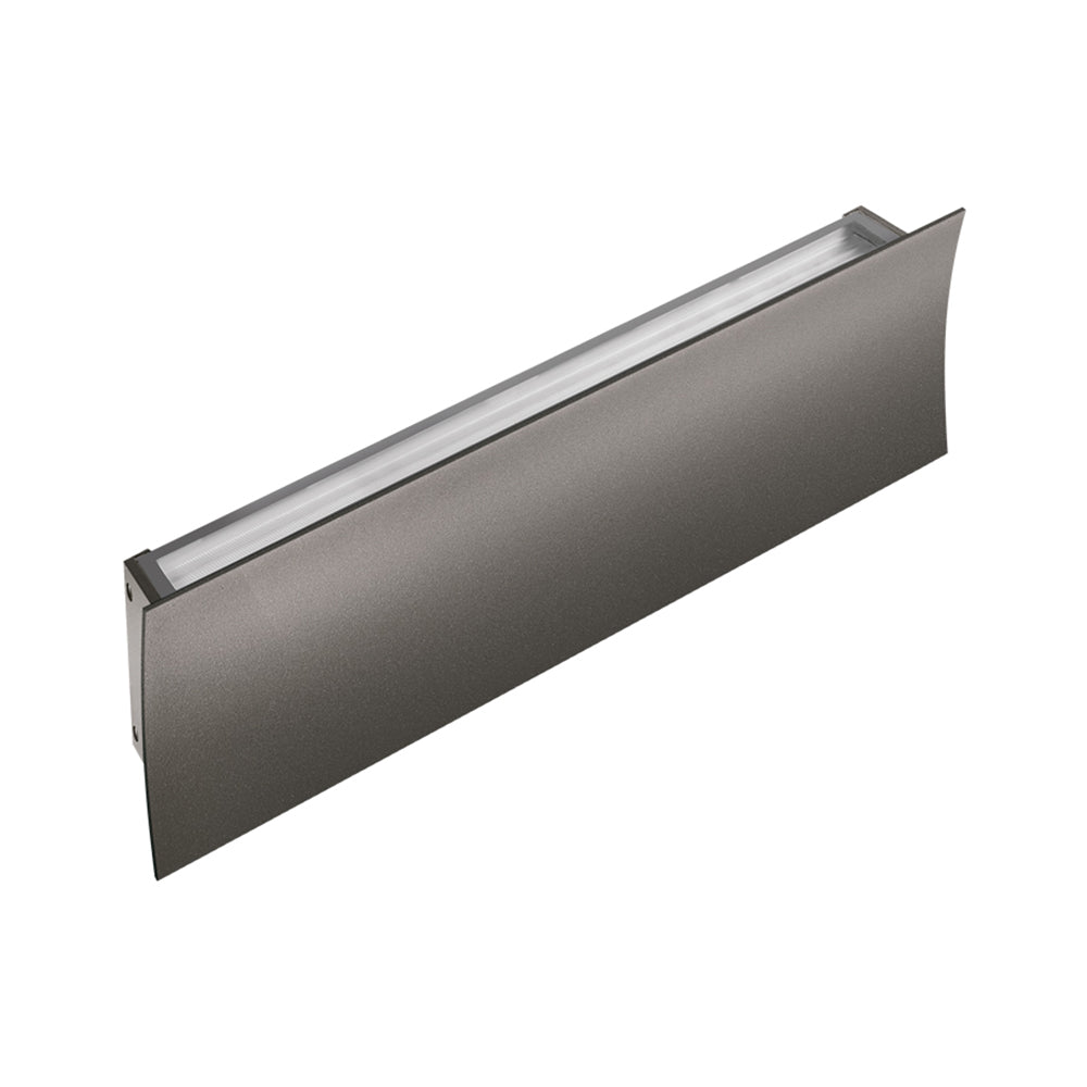 Buy Up / Down Wall Lights Australia Berica Out 3.1 Concave Up & Down Wall Light 30W CRI80 On / Off Aluminium 2700K - BU31100