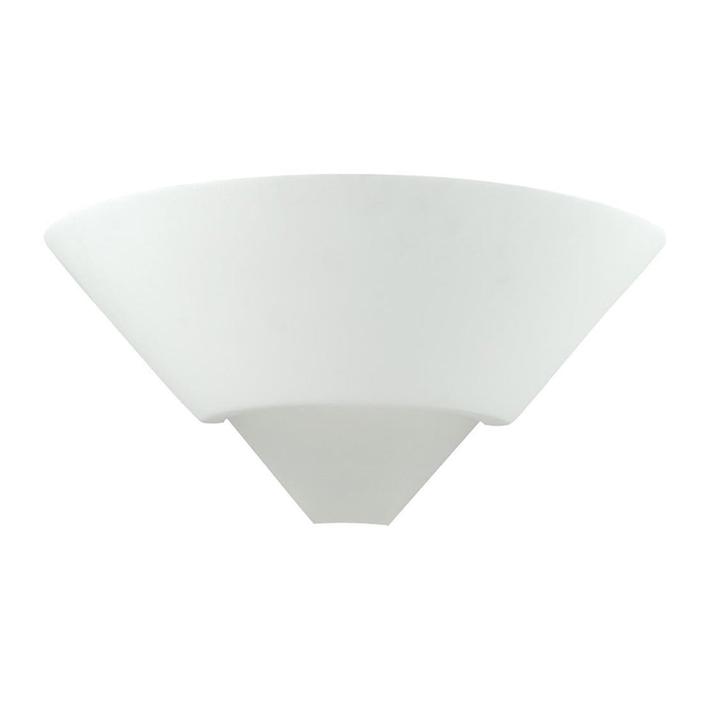 BF-7908 Wall Sconce W280mm White Ceramic Frosted Glass - 11051